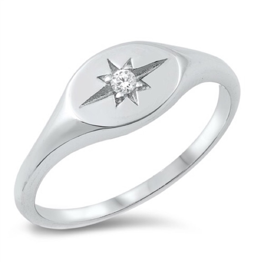 Constellation Starburst Signet Ring